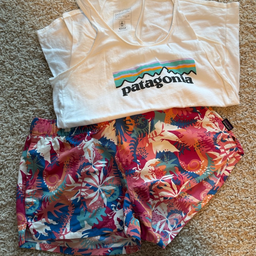 Patagonia Women's Multicolor Shorts and Tank